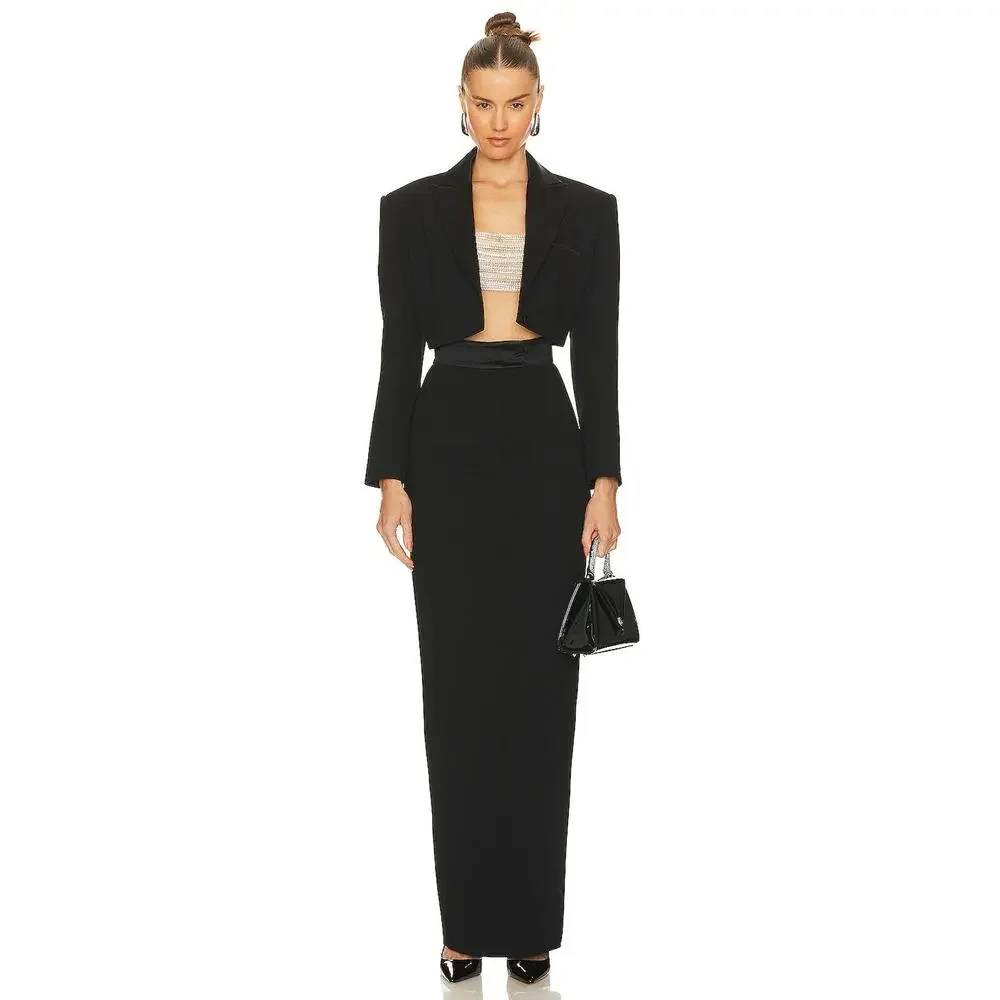SAU LEE Indya Midi Skirt - 2 - Black